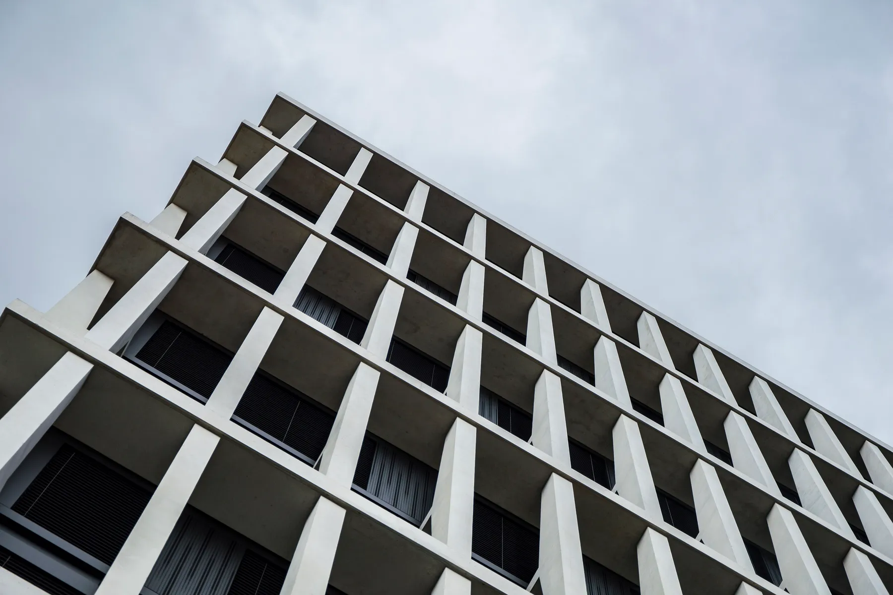 Commercial office building facade