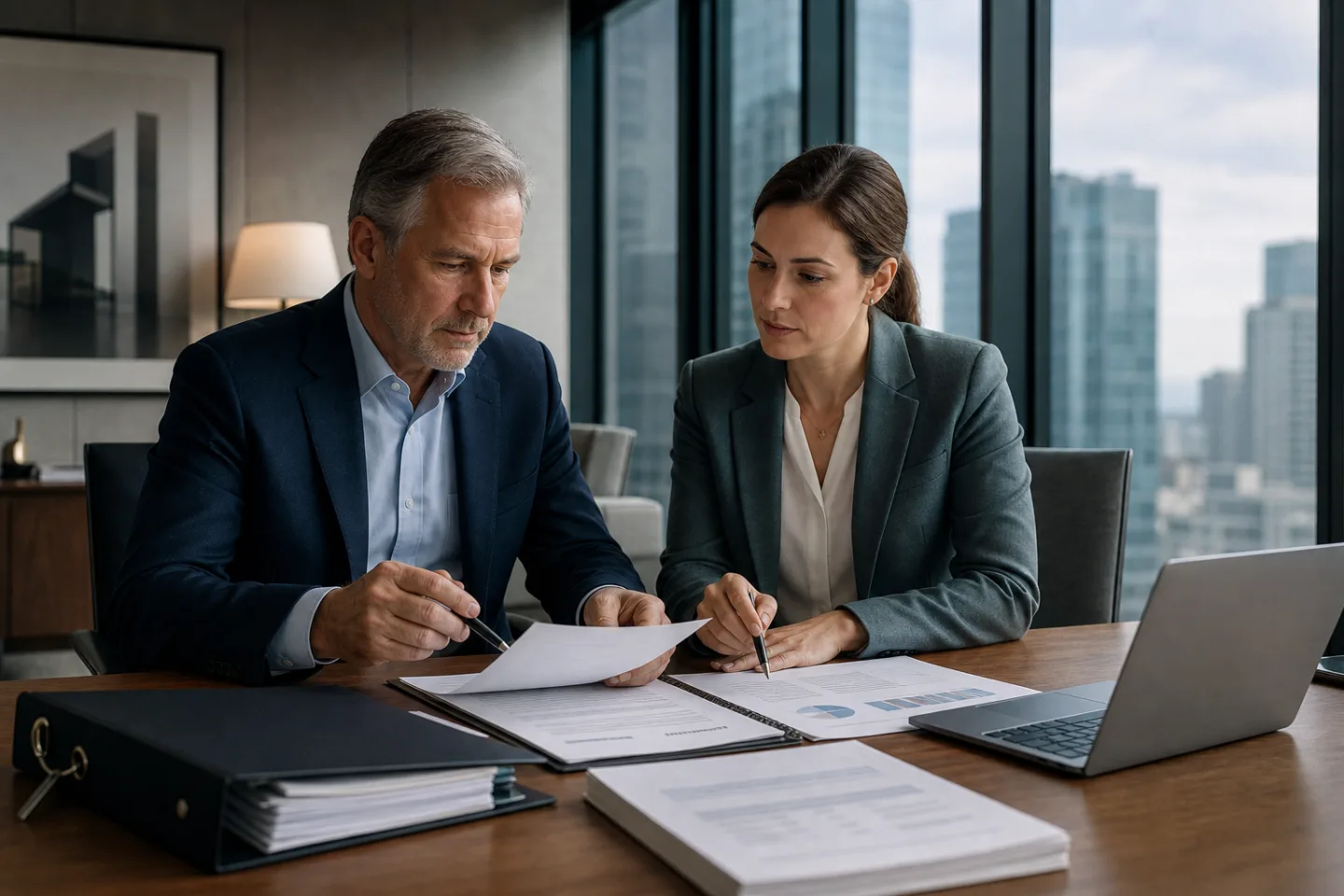 Asset manager approving an analyst's AI-assisted commercial real estate recommendation