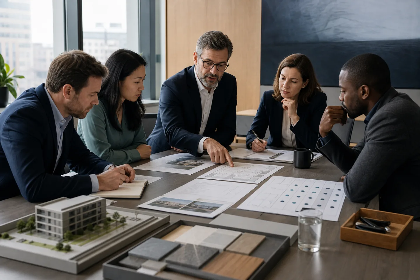 Commercial real estate team evaluating AI capabilities with one controlled deal packet